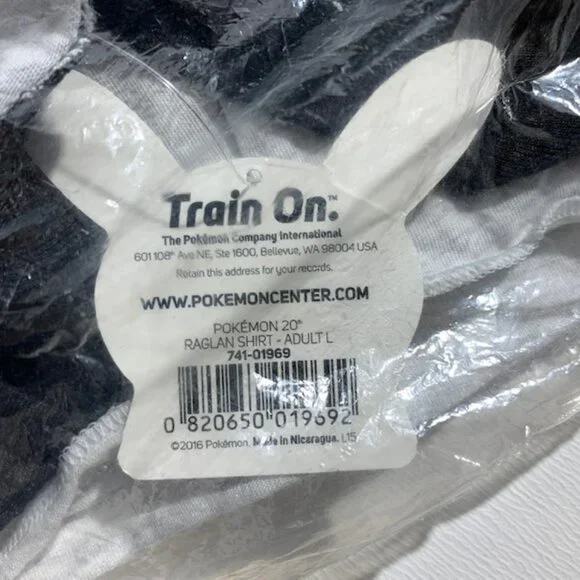 Pokémon Celebration White Raglan Shirt - Adult L - Picture 2 of 3